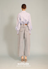 Ruffles Trimmed Woven Shirt