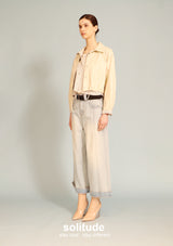 Rice Double Layer Cropped Jacket