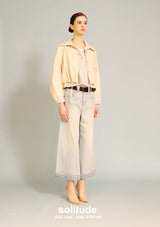 Rice Double Layer Cropped Jacket