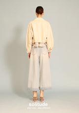 Rice Double Layer Cropped Jacket