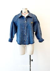 Washed Denim Shirt Jacket