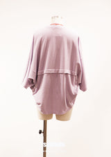 Purple Oversized Washed Cotton Top