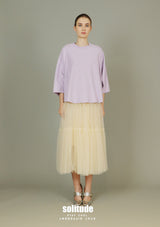 Purple Oversized Washed Cotton Top