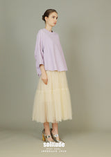 Purple Oversized Washed Cotton Top