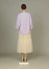 Purple Oversized Washed Cotton Top