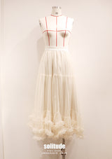 Tiered Spiral Cotton Skirt