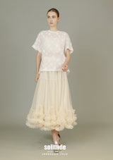 Tiered Spiral Cotton Skirt