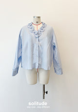 Tuffles Trimmed V-neck Top