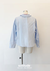 Tuffles Trimmed V-neck Top