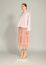 Tuffles Trimmed V-neck Top