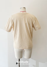 Beige Embellished Knit Top