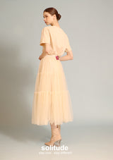 Beige Embellished Knit Top