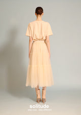 Beige Embellished Knit Top