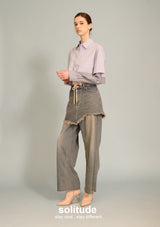 Double Layer Cropped Shirt