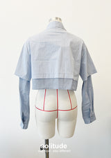 Double Layer Cropped Shirt