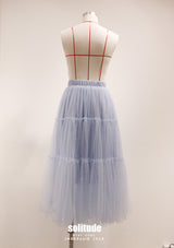 Sky Blue Bling Bling Gauze Skirt