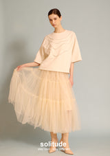 Off-white Pearl Oversized Top