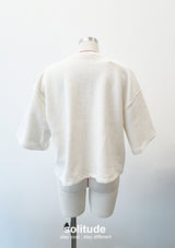 Off-white Pearl Oversized Top