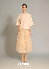 Off-white Pearl Oversized Top