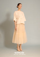 Off-white Pearl Oversized Top