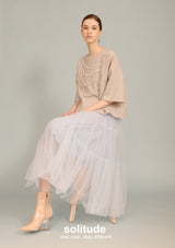 Grey Pearl Oversized Top