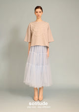 Grey Pearl Oversized Top