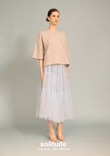 Grey Pearl Oversized Top