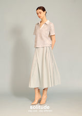 Pastel Blue Woven Skirt