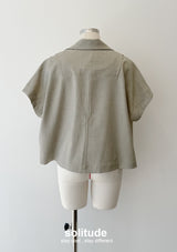 Beige Drop Shoulder Waistcoat