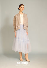 Grey Double Layer Army Jacket