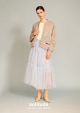 Grey Double Layer Army Jacket