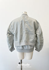 Grey Double Layer Army Jacket