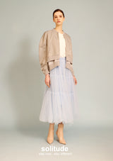 Grey Double Layer Army Jacket