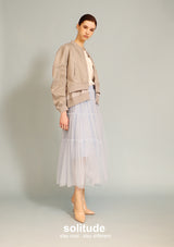 Grey Double Layer Army Jacket