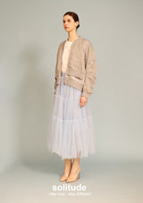 Grey Double Layer Army Jacket