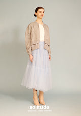 Grey Double Layer Army Jacket