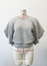 Grey 3D Cut Knitted Top