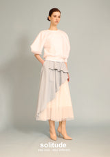 White 3D Cut Knitted Top