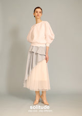 White 3D Cut Knitted Top