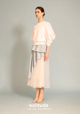 White 3D Cut Knitted Top