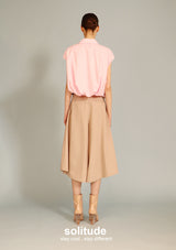 Pink Flower Patches Sleeveless Shirt