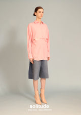 Pink Stylish Oversized Shirt