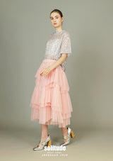 Silver Bling Bling Woven Top