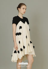 Mixed Fabrics & Patches T-shirt Dress