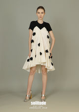 Mixed Fabrics & Patches T-shirt Dress