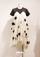 Mixed Fabrics & Patches T-shirt Dress