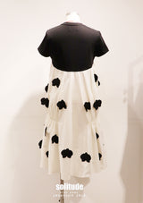 Mixed Fabrics & Patches T-shirt Dress