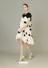 Mixed Fabrics & Patches T-shirt Dress