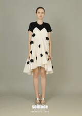 Mixed Fabrics & Patches T-shirt Dress