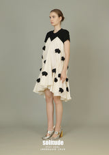 Mixed Fabrics & Patches T-shirt Dress